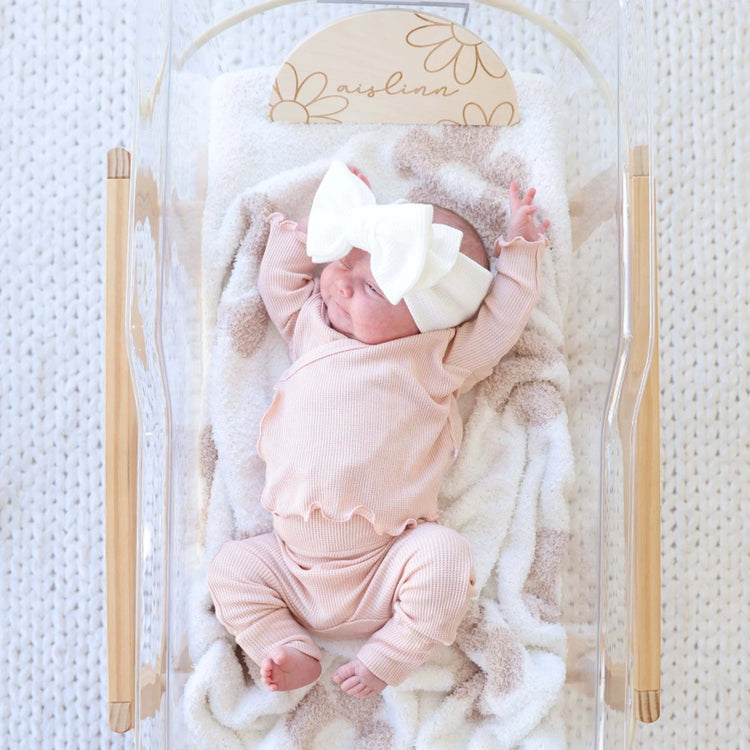 Newborn Waffle Crossover Set
