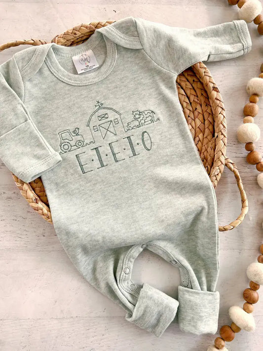 Farm Baby Footie