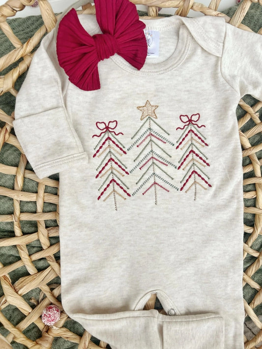Simple Christmas Trees Romper