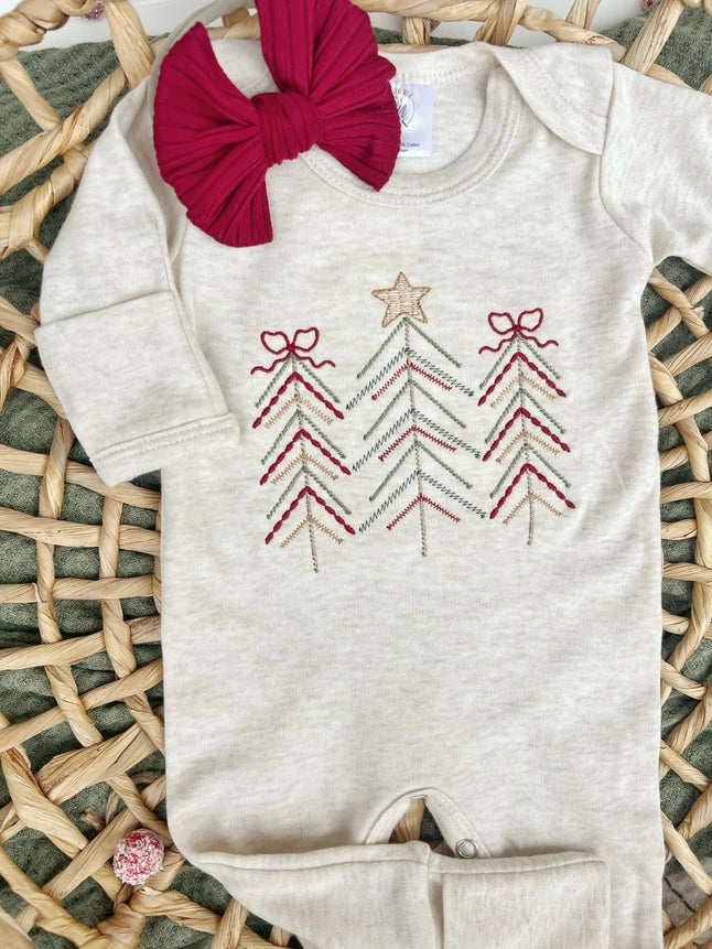 Simple Christmas Trees Romper