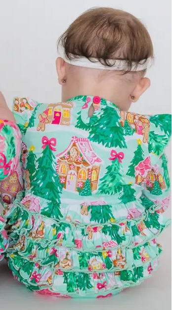 Jolly Gingerbread Ruffle Bubble