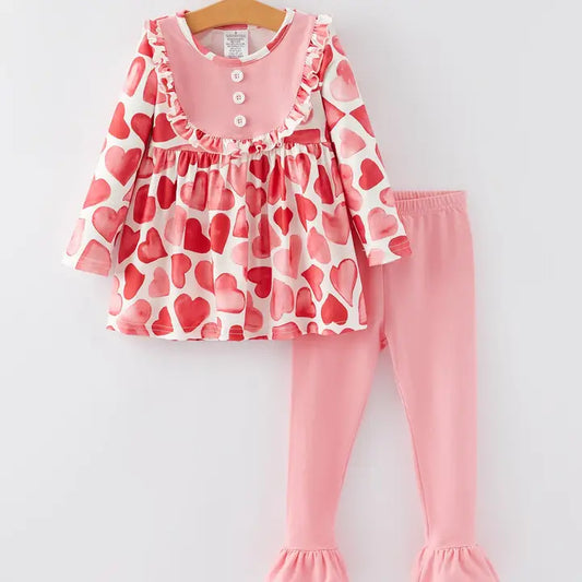 Button Hearts 2 Piece Set