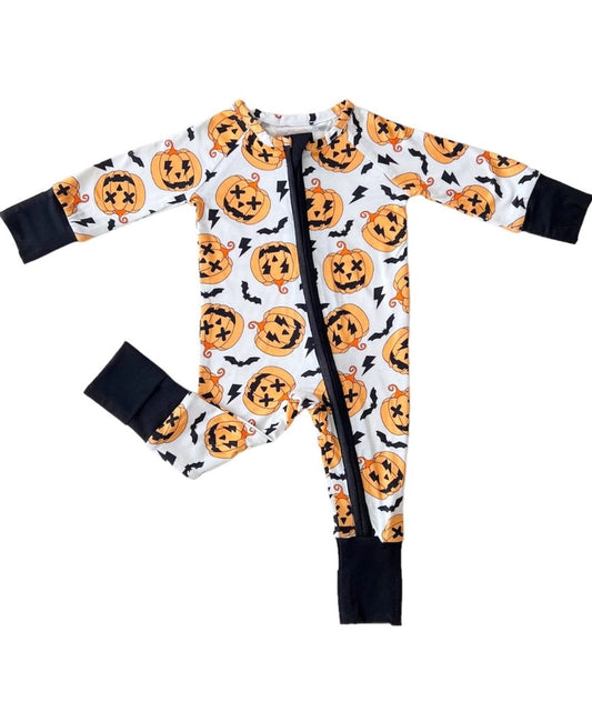 Spooky Pumpkin Jammies - Black