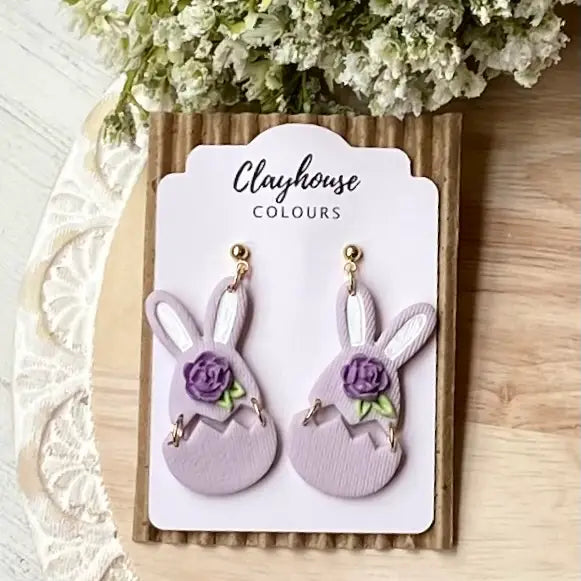 Clay Easter Earrings