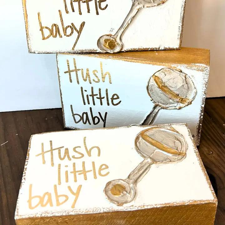 "Hush Little Baby" Hand Painted Sign