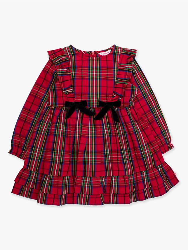 St. Nick Plaid LS Dress