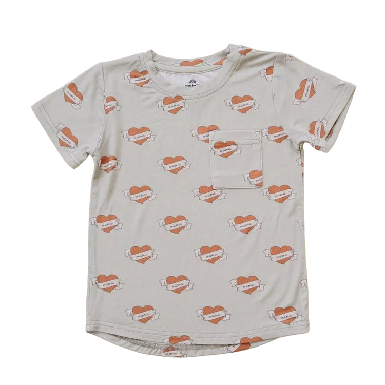 Mama Tattooed Hearts Tee