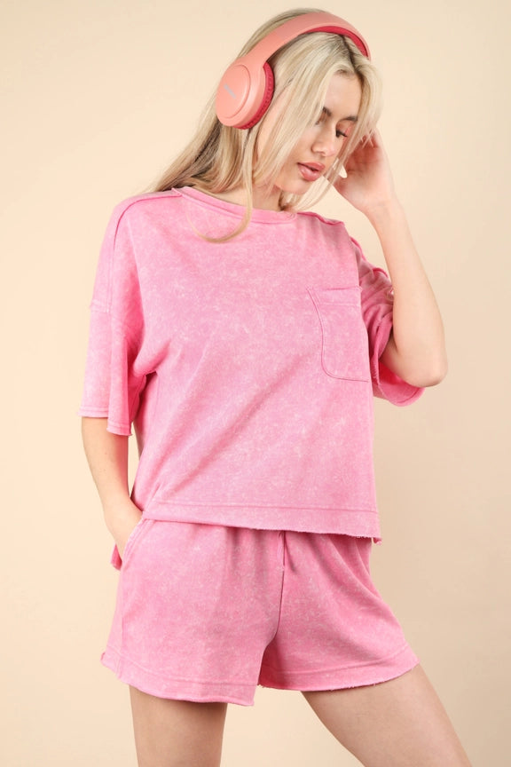 Mineral Washed Pink SET