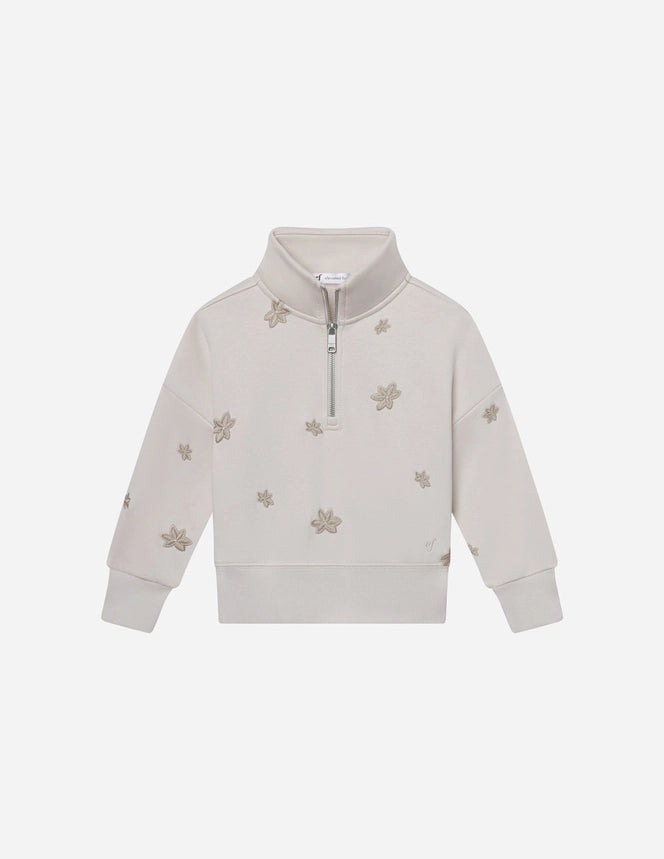 Floral Half Zip