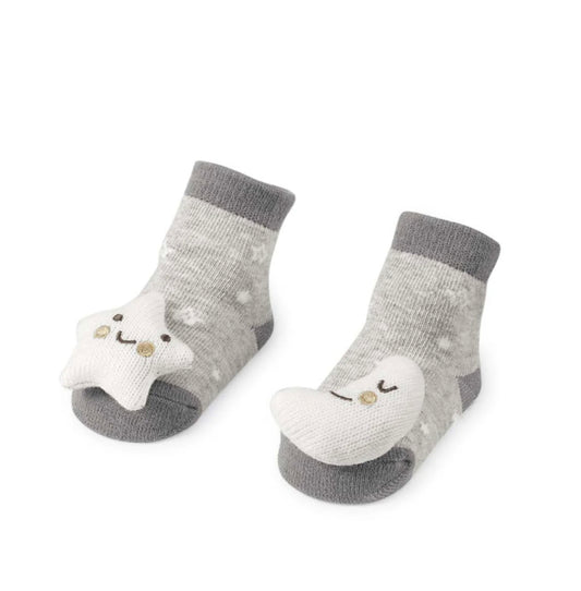 Star & Moon Rattle Socks