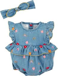 Denim Floral Bubble