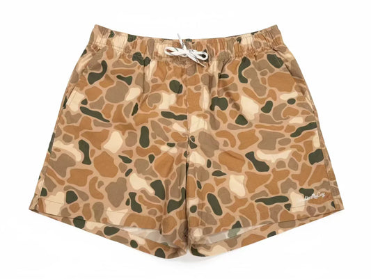Boys Performance Shorts Brown Camo