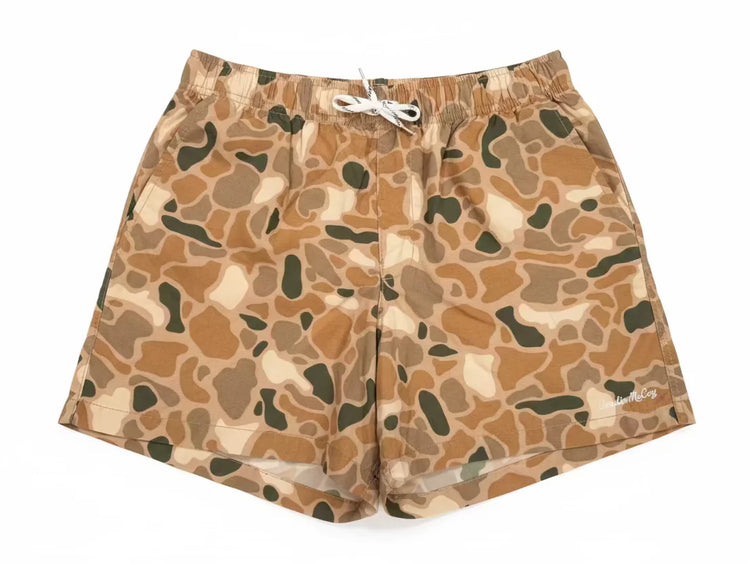 Boys Performance Shorts Brown Camo
