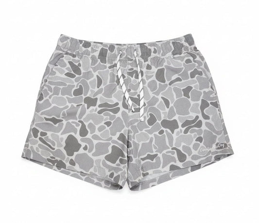 Boys Performance Shorts Light Gray Camo