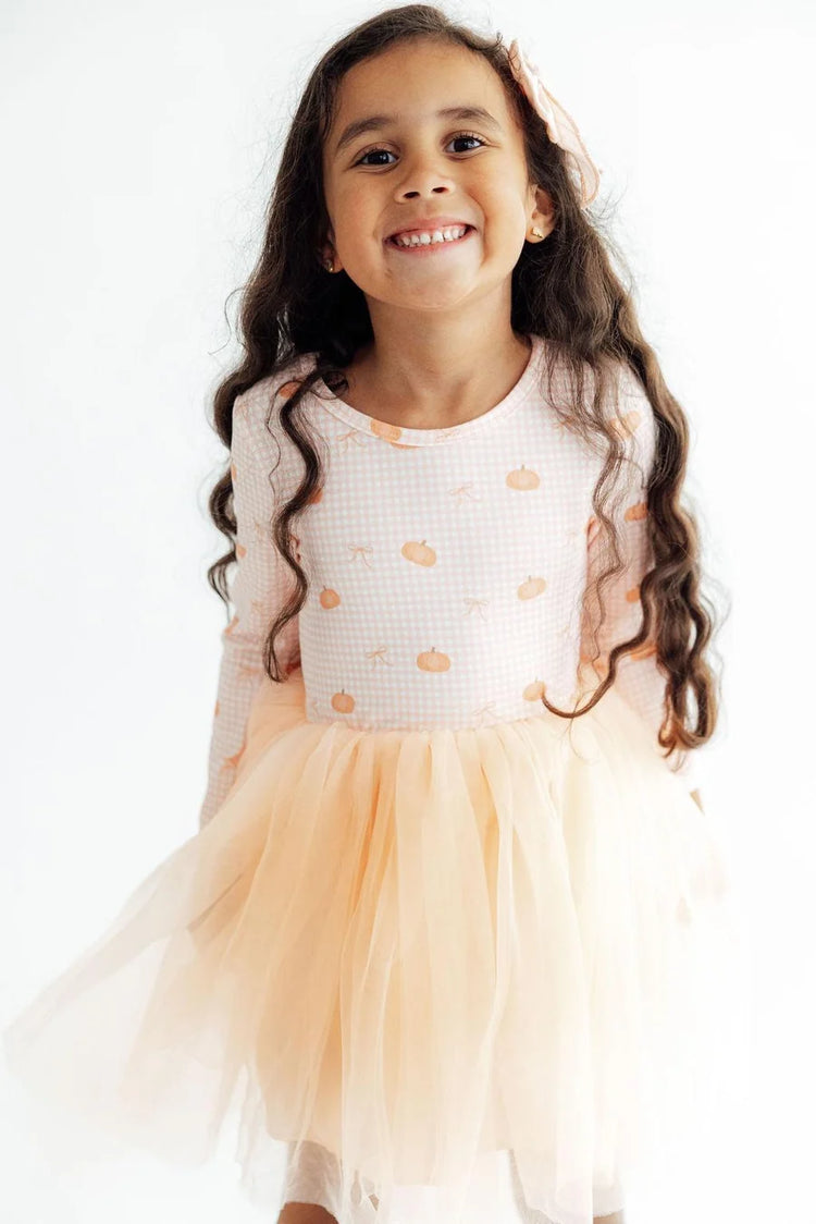 Gingham Pumpkins Tutu Dress
