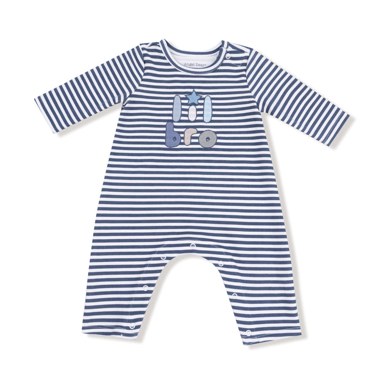 Lil Bro Embroidered Romper