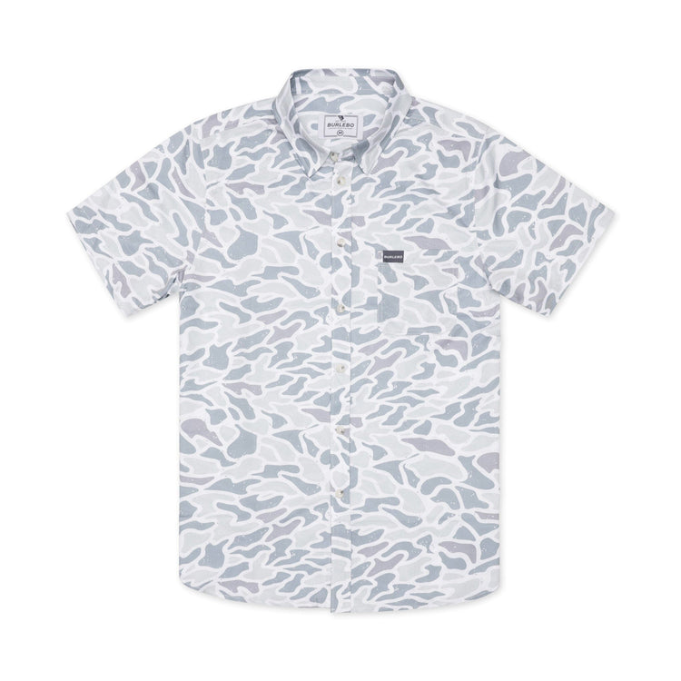 White Camo - Performance Button Up