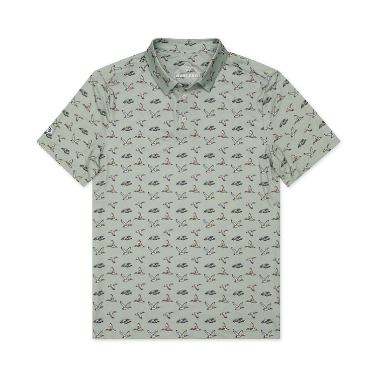 Flying Ducks Green - Performance Polo