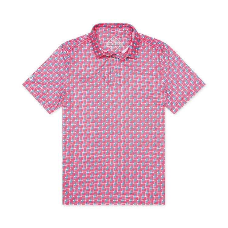 American Flag - Performance Polo