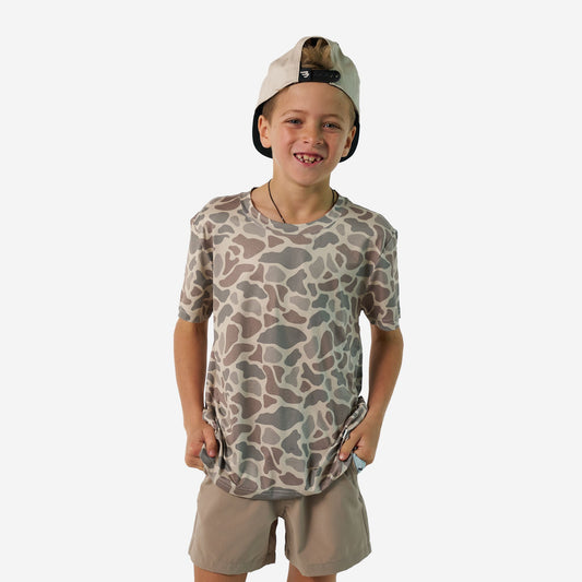 Classic Deer Camo Go To Tee - Youth
