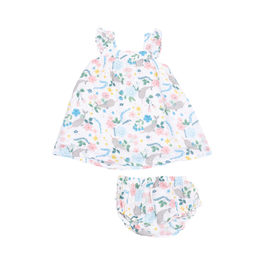 Narwhal Floral Sundress w/ Bloomers