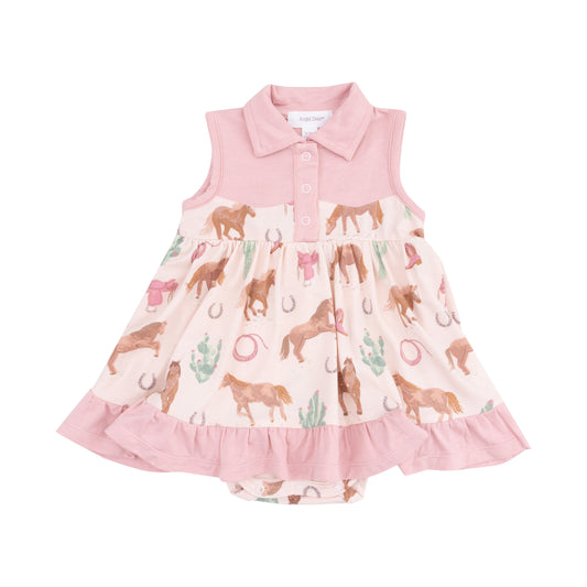 Western Horses Bodysuit Dress