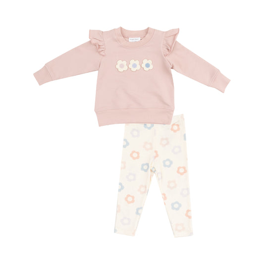 Daisy Pop Ruffle Sweatshirt & Leggings