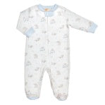 Tiny Baby Sheep Zip Footie