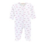 Pretty Bows Zip Footie