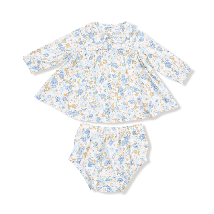 Sweet Rose Calico Dress w/ Diaper Cover