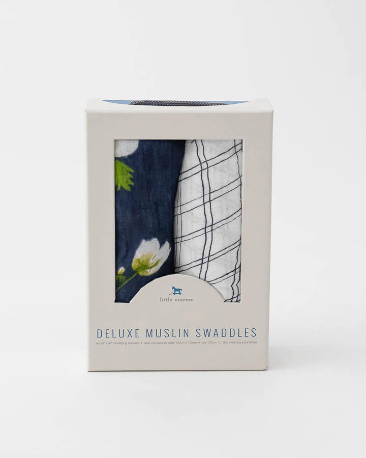 Little Unicorn - Deluxe Muslin Swaddle Blanket Set of 2