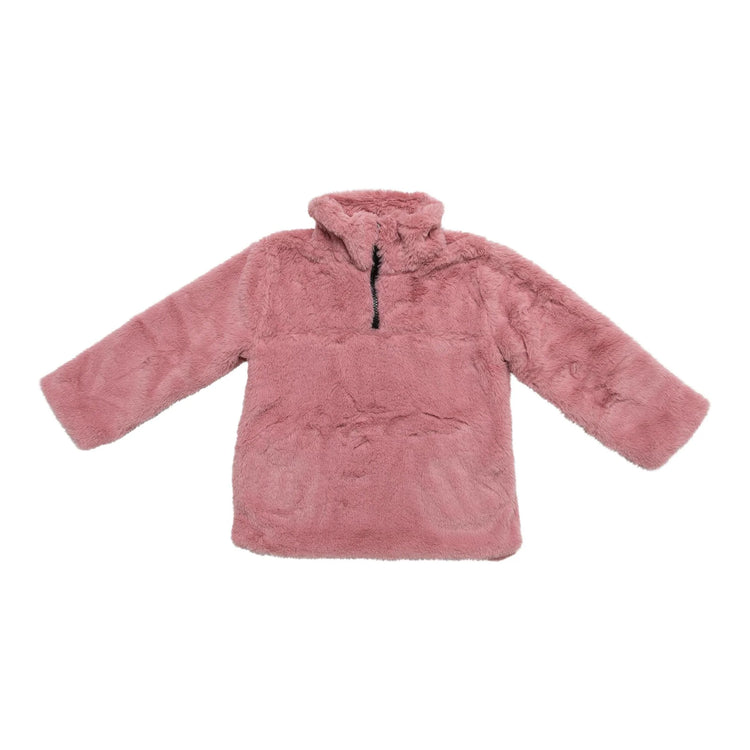Mila & Rose Vintage Pink Fuzzy Pullover