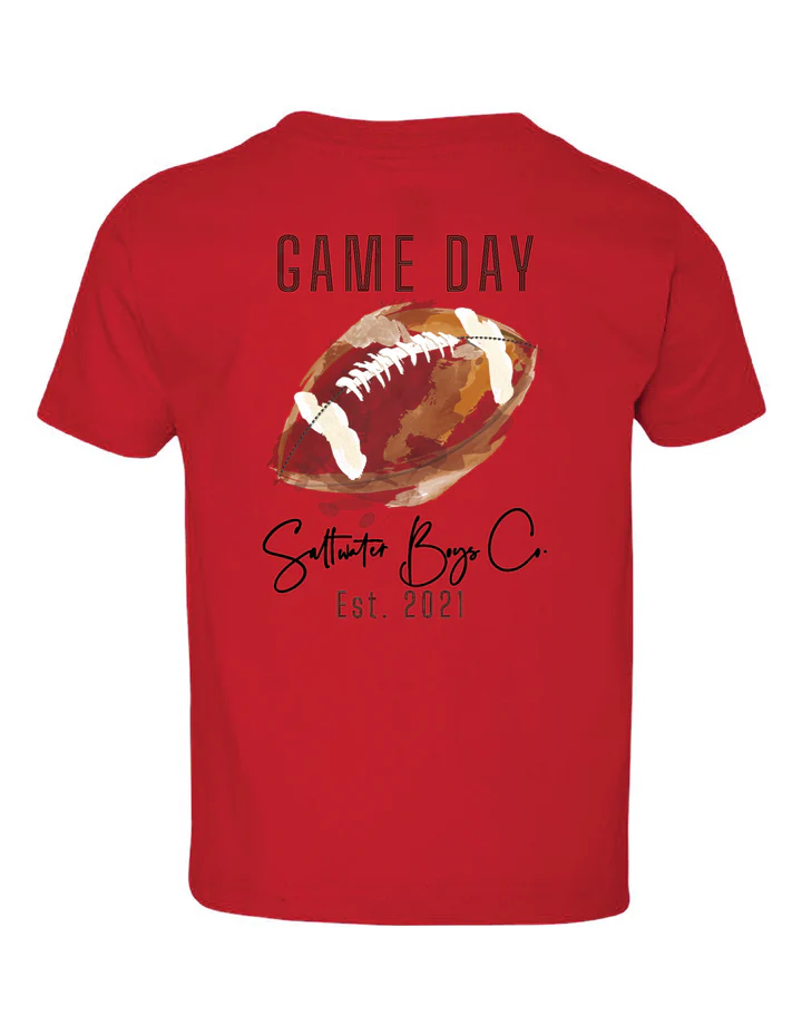 Saltwater Boys Co Game Day Red T-Shirt