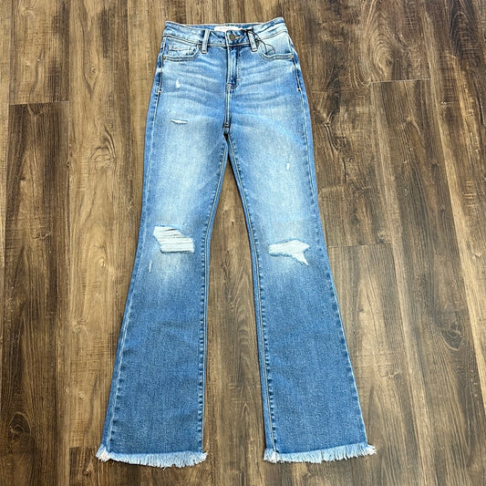 Hidden High Rise Flare Medium Wash