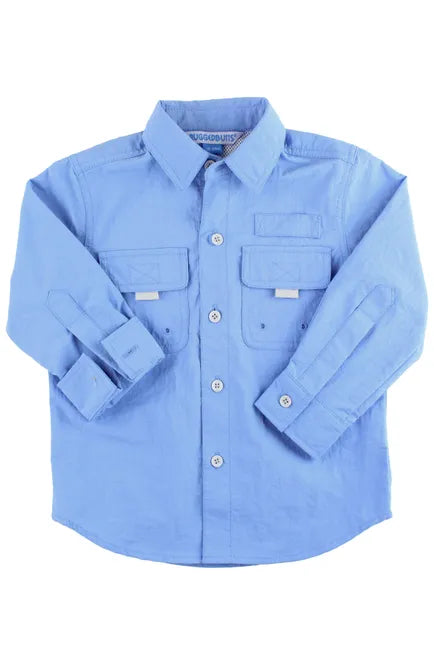 Blue Sun Protective Button Down Shirt