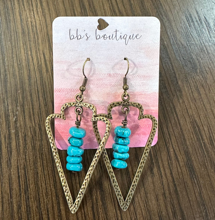 Turquoise & Gold Arrows