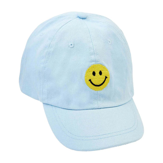 Smiley Face Embroidered Youth Hat